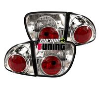 Feux Arrieres A Leds Noirs Et Chrome Pour Seat Leon 1m 1999-2005