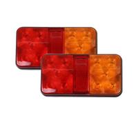 Feux Arrières Auto Feu Arrière 2X10LED | Feu D'arrêt Arrière Voiture Feu Freinage Remorque Pick-up Clignotant Feu Arrière Camion(A)