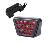 Feux Arrières Auto Lumière Pilote 12V Feux Freinage Arrière | Flash Arrière D'avertissement Automatique Feux De Sécurité DRL Voiture Et Moto(Red)