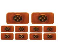 Feux Arrières Lampe Pour Volvo 10 Pièces 24v Jaune Blanc Led Réflecteur Feu De Position Latéral Camion Léger 7482392733 Mark 20789440 Feux Arrière D'éclairage(10pIECEs Amber A)