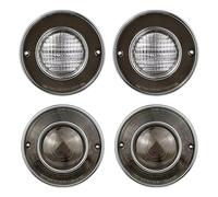 Feux Arrières Lot De 4 Feux Arrière De Voiture sans Ampoule pour Chevrolet pour Corvette C3 1975 1976 1977 1978 1979 Feu Arrière Remorque(4Pcs Black)