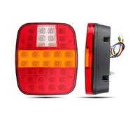 Feux Arrières pour Jeep pour Wrangler CJ YJ JK Voiture LED Feux Arrière 39LED Remorque Camion Feu Stop Feu Recul Clignotant Lampe Plaque D'Immatriculation Feu Arrière Remorque(2 pièces)