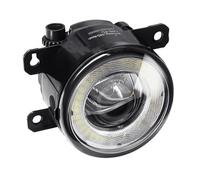 Feux Avant 2X12V pour Fiat pour Ducato 250-290 2014-2020 Voiture LED Lentille Antibrouillard Ensemble 30W 4000LM Angel Eye Feux Jour DRL H11 Phare(White and Blue)
