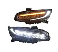 Feux Avant Assemblage Compatible Avec Civic 10e Génération Berline Coupé Hayon 2016 2017 2018 2019 2020 2021 Pare-chocs Avant Phare DRL Clignotant Phare(Headlights)