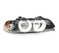 Feux Avant Assemblage Compatible Avec E39 530I 520I 528I 523I Les Accessoires De Voiture Pare-chocs Avant Phare DRL Feu De Conduite Feu De Signalisation Ensemble De Phares(Clear,Right)