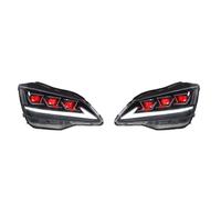 Feux Avant Assemblage Compatible Avec Toyota Pour Crown 2003 2004 2005 2006 2007 2008 2009 Phare Avant DRL Phares Avant Dynamiques Tournants Ensemble Lampe De Conduite(Red)