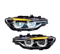 Feux avant auto Pour BMW série 3 2013-2019 F30 F35 F80 LED phares dynamiques DRL Halo Angel Eyes projecteur lentille accessoires lumières voiture Phares Avant(Halogène)