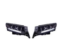 Feux avant auto Pour Toyota Pour Prado 2018 2019 2020 2021 Phare LED DRL Clignotant Faisceau Haut Ange Oeil Projecteur Lentille Phare Voiture Phares Avant(Double lens)
