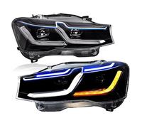 Feux avant de voiture Compatible Pour les phares BMW X3 F25 2011-2018 X4 F26, ensemble de phares, mise à niveau des signaux DRL, accessoires automobiles(2011-2013 X3)