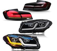 Feux Avant Ensemble Phares Pour F10 Pour F18 Pour Série 5 2011-2017 520i 525i 530i Phare LED De Voiture Avec Assemblage Feux Arrière Frein Arrière(11-13 Xenon)