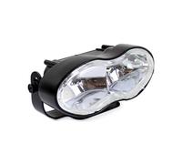 Feux Avant Moto pour Chopper pour Bobber pour Cafe pour Racer H3 12 V/55 W Double Phare Avant De Jour Phare Double Ovale pour Moto Phare Avant Moto