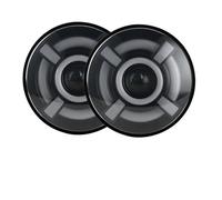 Feux avant Phare Avant LED 7 Pouces Pour Ford Pour F 150 Pour Mustang, Feux Route/croisement H4 Avec Anneaux Lumineux Et Feux Jour (DRL) Phare projecteur avant(50w Halo light Black X)