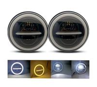 Feux Avant pour Chevy pour C10 pour C20 pour C30 Accessoires De Voiture LED 80W 7 "Pouces Phare avec Halo Angel Eyes Phares(Headlight 2pcs 1)