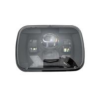 Feux Avant Pour Ford Pour F-550 Pour F-450 Pour F-350 Pour F-250 Phare LED Carré Voiture 5x7 7x6 Clignotant DRL Feux Croisement Et De Route Principal Phare(1*Black C)