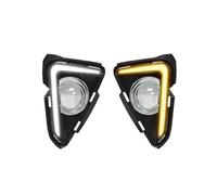 Feux Avant pour Toyota pour RAV 4 pour RAV4 2016 2017 2018 Blanc Jaune Clignotants DRL Feux De Jour Feux De Brouillard Lunette Garniture Chromée Accessoires Assemblage des Phares