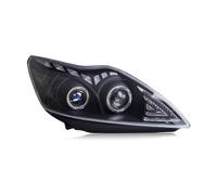 Feux Avants Auto Pour Ford Pour Focus Classic Style 2009-2013 Phares Avant À LED Avec Anneaux Lumineux Effet Angel Eyes Feux Jour DRL Lentilles Projection Xénon(Low beam LED)