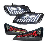 Feux Avants Auto Pour Q5 2013-2017 Phares Led Avec Feux Arrière Modifiés Ensemble Feux Avant Et Arrière Led Accessoires Voiture(2013-2017)