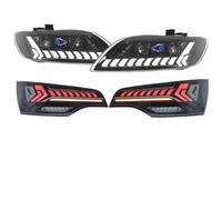 Feux Avants Auto Pour Q7 2006-2015 Accessoires Modifiés Led Avant Arrière Assemblage Voiture Phare Led Avec Feux Arrière(06-09 With AFS)