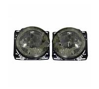 Feux Avants Auto pour VW pour Golf 2 MK2 1981 1982 1983 1984 1985 1986 1987 1988 1989 1990 1991 Phare Lampe Frontale Ensemble Phare Avant(1 Pair(Smoked))