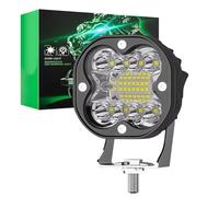 Feux Avants Feux De Conduite LED pour Voiture, Petite Lumière Carrée, Projecteurs De 3 Pouces, 22LED, Lumière De Travail, Antibrouillard Jaune, Feux Tout-Terrain Voiture Phare Avant(White Light)