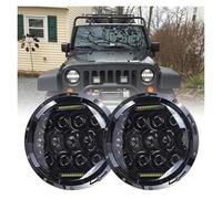 Feux Avants Phares Ronds LED DRL Hi Lo, 7 Pouces, 1 Pièce, Phare Tout-Terrain 4x4 pour Suzuki pour Samurai SJ410, Accessoires De Voiture Noirs Voiture Phare Avant