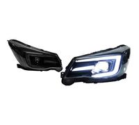 Feux Avants Voiture Pour Subaru Pour Forester 2013-2018 À LED Phares DRL Clignotants Faisceau De Route Projecteur Angel Eye Phares Avant(For Xenon)