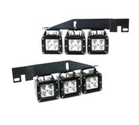 Feux Brouillard Feu Antibrouillard Avant À LED Avec Support Montage Pour Ford Pour F150 Pour SVT Pour Raptor 2017 2018 2019 2020, Accessoires(Spot Beam Set)