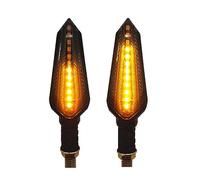 Feux Clignotans Moto Indicateurs Clignotants De Moto E24, Clignotant Coulant, 12led, Clignotant Ambre, 12V, Approuvé M10, Marque E