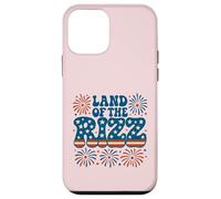 Feux d'artifice « Land of the Rizz Vintage USA Groovy » du 4 juillet Coque pour iPhone 12 mini