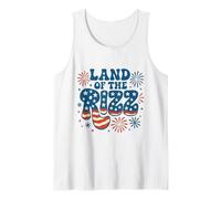 Feux d'artifice « Land of the Rizz Vintage USA Groovy » du 4 juillet Débardeur