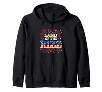 Feux d'artifice « Land of the Rizz Vintage USA Groovy » du 4 juillet Sweat à Capuche