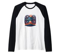 Feux d'artifice patriotiques Alien UFO Space Ship Holiday America Manche Raglan