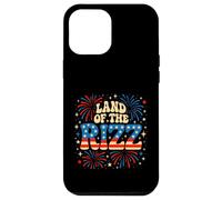 Feux d'artifice patriotiques du 4 juillet au Pays du Rizz Groovy aux États-Unis Coque pour iPhone 12 Pro Max