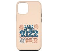Feux d'artifice patriotiques du 4 juillet au Pays du Rizz Groovy aux États-Unis Coque pour iPhone 12/12 Pro