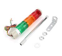 Feux D'avertissement Industriels, Voyant D'alarme Tricolore LED Voyant D'avertissement Multicouche LED Toujours Allumé 220 VAC Colonne Signal Tour Indicateur Lampe Balise, Lumière Continue/clignotante