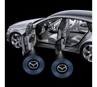Feux de Bienvenue pour Voiture Mazda 2 3 5 6 MX-5 MX-30 CX3 CX-30 CX-5 CX-50 CX-7 CX-8 CX-9,Lumières de Porte LED avec Logo,Projecteur d'Accueil pour Véhicule Accessoires de Décoration Intérieure