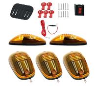 Feux de cabine sans perçage - Avec lentille et boîtier scellés, feux de position latéraux de camion | Panneau lumineux pour SUV, voitures tout-terrain, camions et camionnettes