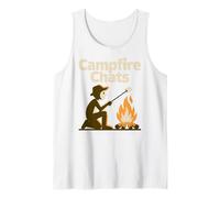 Feux de Camp Chats Outdoor Adventures Camping Life Wild Débardeur