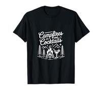 Feux de camp et cocktails - Voyage de camping amusant T-Shirt