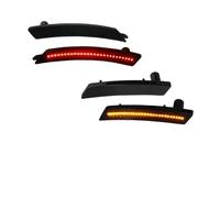 Feux de clignotant dynamiques pour Mini Cooper R55 R56 R57 R58 R59 R60 R61 arrière/avant LED latéral Répéteur latéral Clignotants 12 VA2 pièces arrière rouge (4 pièces avant arrière)