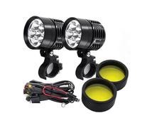 Feux de Conduite antibrouillard Phare LED Universel L6X pour Moto, 2 pièces, 8000LM, projecteur étanche, antibrouillard, Ampoule Lumineuse 12V