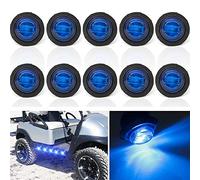 Feux de Gabarit LED Feux Latéraux Eclairage,LED Côté Marqueur Feux Indicateurs De Position Bleu 12V/24V Étanche LEDs Feuxs de côté pour Camion Remorque Camion Bus Bateau