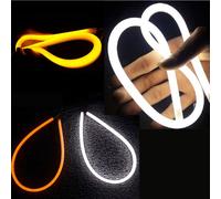 Feux De Jour Led Drl 12v 60cm, Bande De Guidage De Freinage Flexible Pour Phare D'automobile