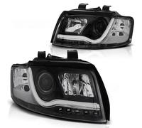 Feux De Jour LED Phares/Projecteurs Pour Audi A4 B6 00-04 Noir