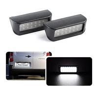 Feux de plaque d'immatriculation LED pour P.eugeot Partner Expert Van C-itroen Berlingo Dispatch Spacetourer 12V 24SMD 6000K Blanc froid Plaque d'immatriculation Lampes d'étiquette Canbus sans erreur