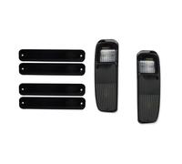 Feux de Position Kit Coques Couvercle Feu Arrière Sans Douille D'ampoule Pour Ford Camion Econoline Van Pour Bronco Position Latéral Avant Et Clignotant Latéral(Smoked Lens)