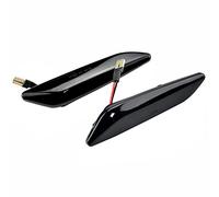 Feux de position latéraux à LED dynamiques 12 V, TOTMOX 2pcs clignotants séquentiels à flux noir/blanc pour A-lfa R-omeo 147 156 S-portwagon F-iat E-gea T-ipo L-ancia C-hrysler D-elta M- K3 - Noir