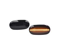 Feux De Position Latéraux Compatible Avec Mitsubishi Pour Galant Pour Legnum 1998 1999 2000 2001 2002 2003 2004 2005 Feu De Position Latéral Clignotant(For Dynamic Smoked Black)