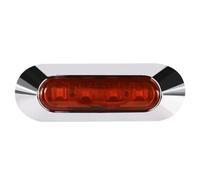 Feux de position latéraux pour remorque de voiture - 4 feux de position latéraux arrière et clignotants - 12/24 V - Marqueur L