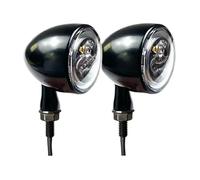 Feux de signalisation de Moto Clignotants 3 LED Bullet 1 1000 DF Clignotant Indicateur De Freinage Jour Virage(CX-TSL298B-BKCL-2)